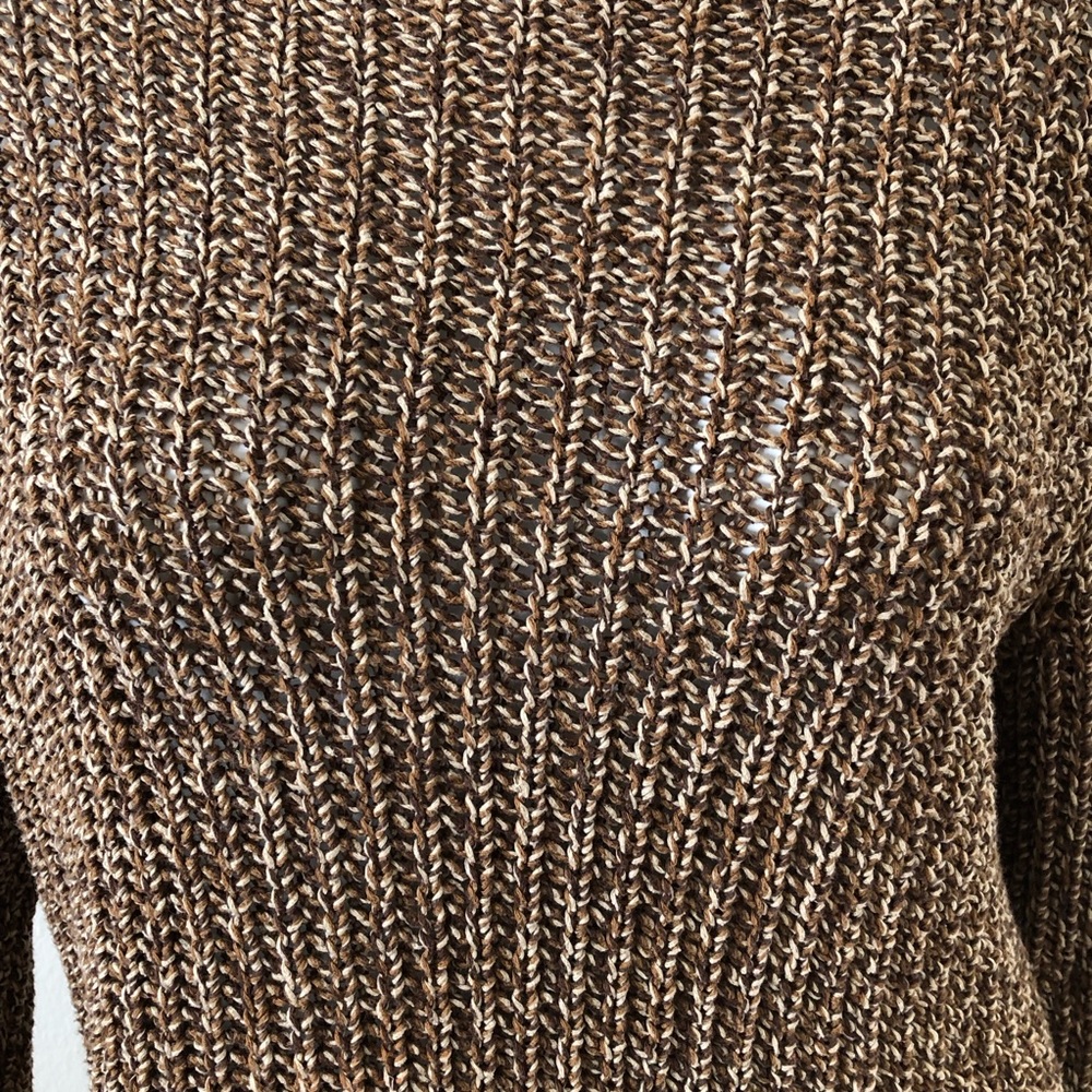 ~SOLD~ LRL Laurel Jeans Co Ralph Lauren Brown Tan Beige Sweater Size XL - Picture 4 of 5
